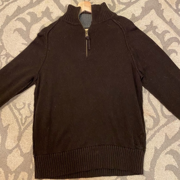 Vintage American Eagle brown knit quarter zip. - Picture 1 of 1